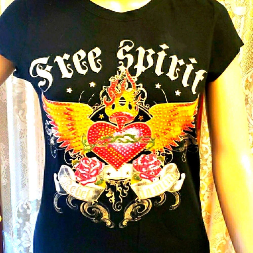 American Idol Size Large Rhinestone design Tee